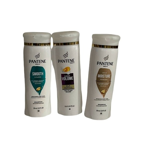 Pantene Smooth, Moisture, Sheer Volume Shampoo 12.6 fl oz. Lot of 3 - Picture 2 of 4